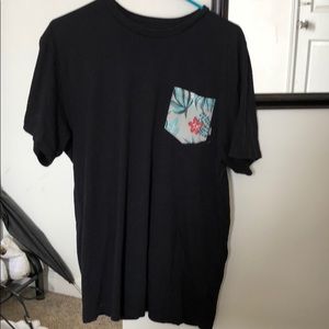 vans floral print pocket tee shirt